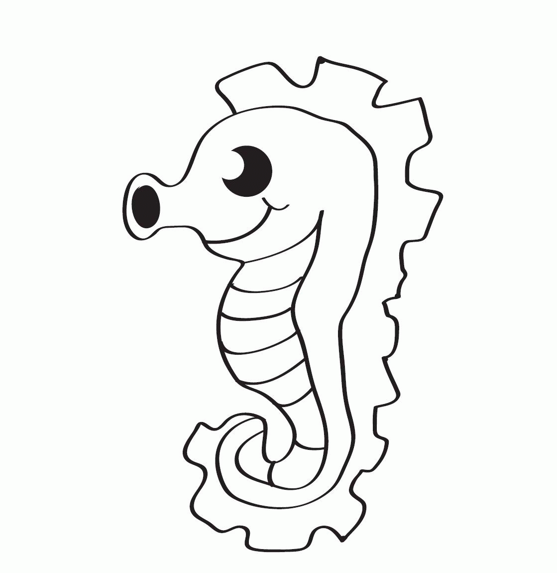 Kolorowanka z Konikiem Morskim - Odkryj Podwodny Świat kolorowanka do druku